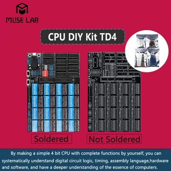 Kit Fai-da-Te CPU TD4: Crea una CPU Semplice a 4 Bit, Saldatura Opzionale, Software e Hardware Open Source