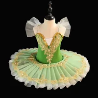 Robe d'été pour filles, tenue de Ballet élégante, Costume de danse pour enfants, tenue de scène pour enfants, vêtements Tutu pour bébés 5