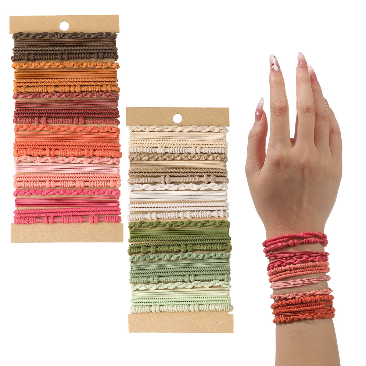 New Hair Ties Elastic Rubber Bands for Women Ponytail Hair Rubber Bands Ponytail Scrunchies Hair Accessories for Women Headwear