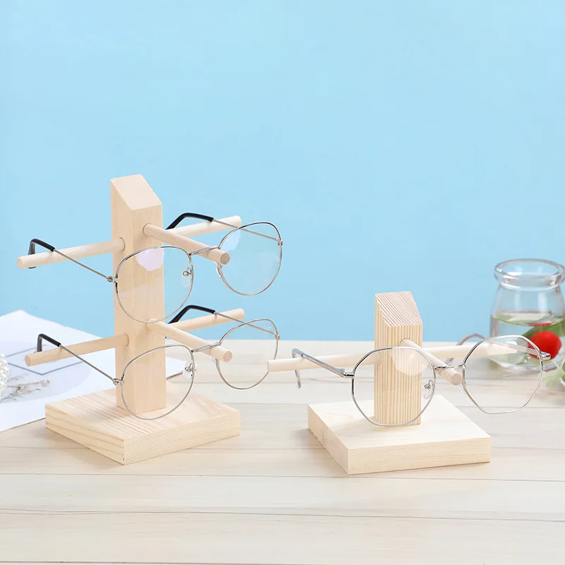 Solid Wood Glasses Display Rack Storage Rack Display Decorative Props Jewelry Holder Sunglasses Myopic Glasses Rack Home Storage 2