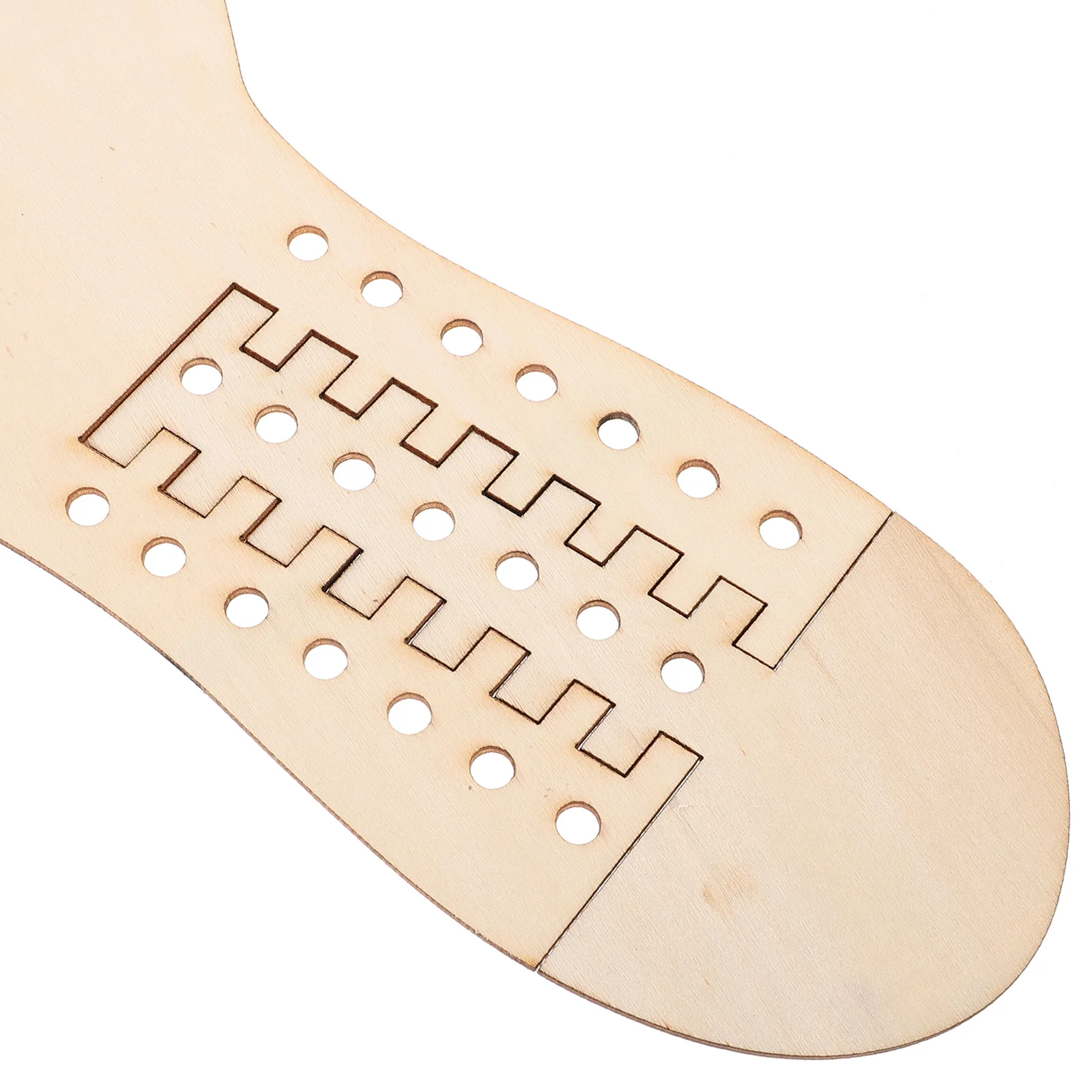 2 Pcs DIY Wooden Sock Knitting Tools Blockers for Woven Socks Models Mold Crochet