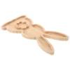 Bamboo Rabbit Tray Easter Bunny Cooked Food Plate Delicatessen Animal Shaped Serving Buuny Decor Board Farmhouse Platter 4