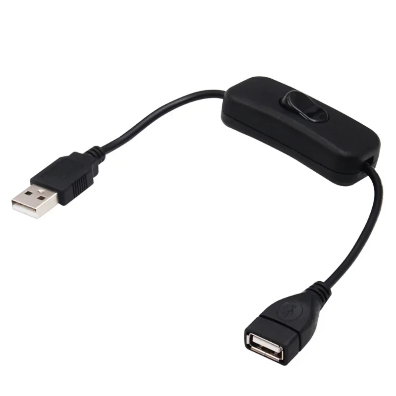 

1pc 28cm USB Cable with Switch ON/OFF Cable Extension Toggle for USB Lamp USB Fan Power Supply Line Durable HOT SALE Adapter
