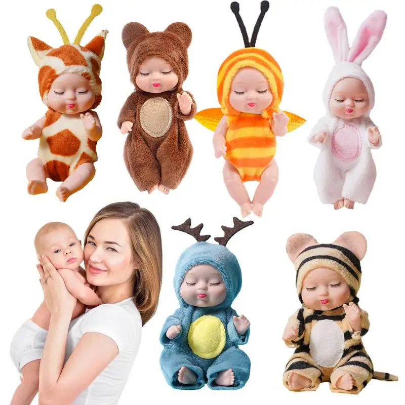 

Realistic Newborn Toy Mini Reborn Dolls Eco Friendly and Gentle Reborn Doll Surprize Children Anti Stress Conveniently Portable