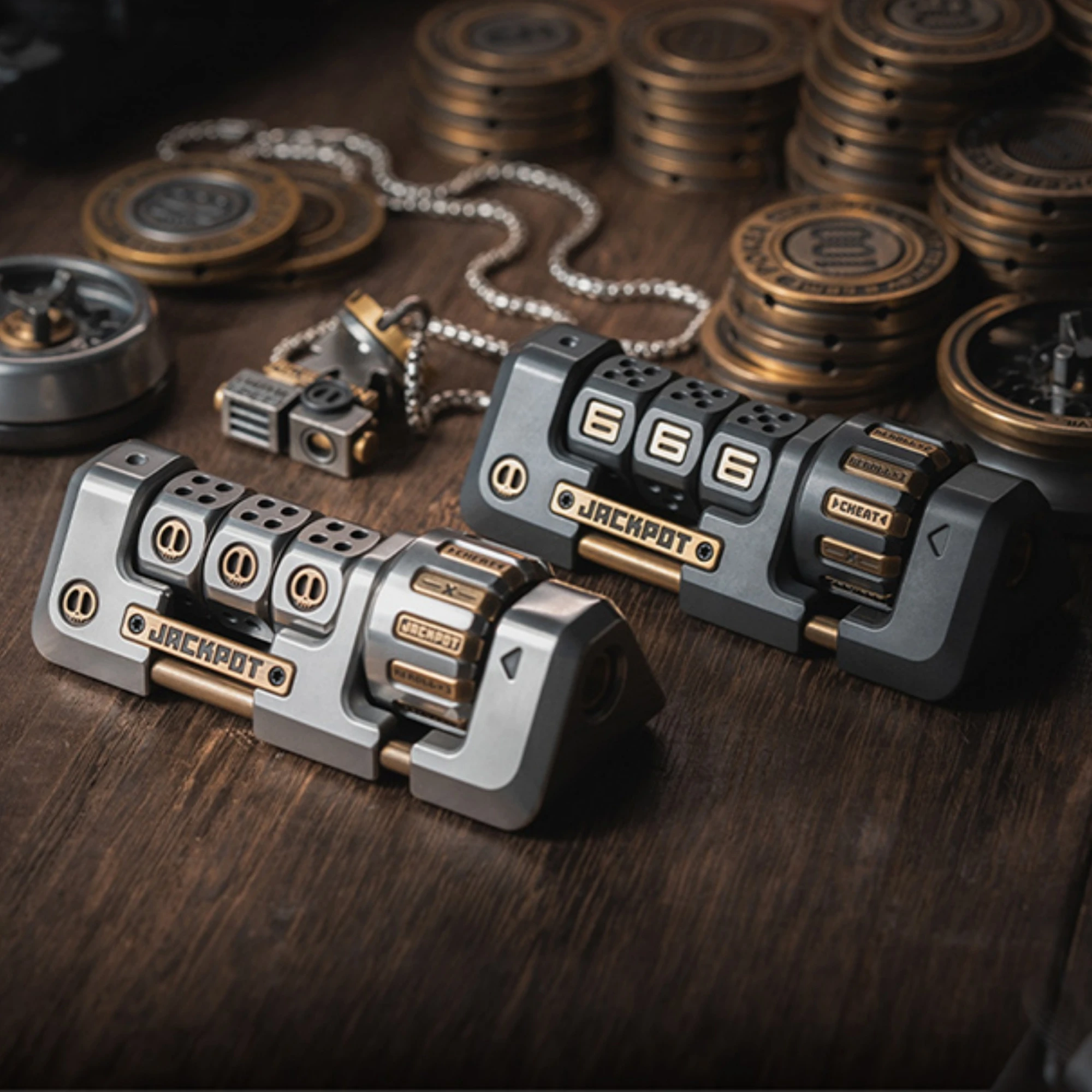 LAUTIE ハンドヘルドペンダントジャックポットスロットマシンフィ