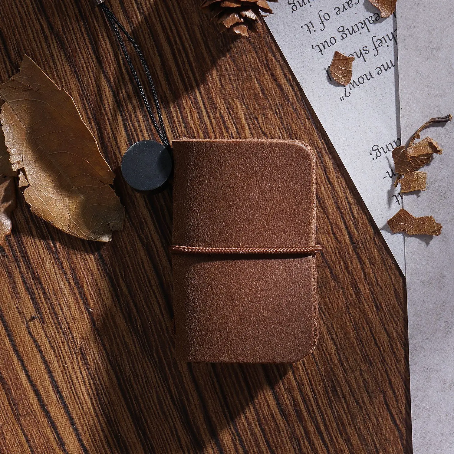 Handmade Vintage Leather Mini Notebook Cute Travel Schedule Diary Weekly Daily Planner Organizer Notebook Kawaii Stationery leather notebook