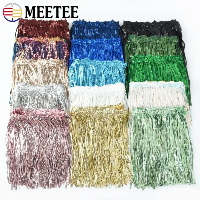 Fransenborte Aus Polyester – 6,5 M Lang, 15,2 Cm Breit, Mit Spitze & Quasten, Für Kostüme & Deko