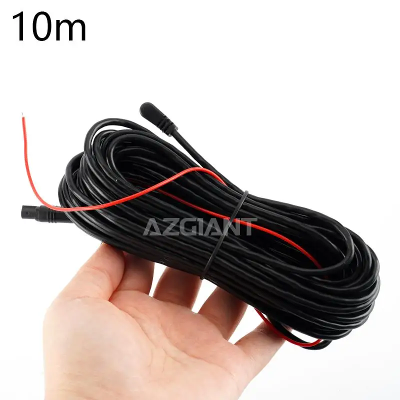 자동차 RCA 비디오 후면 보기 카메라용 잭 연장 케이블, DVR 카메라 케이블, 6, 10M, 5 핀, 2.5mm