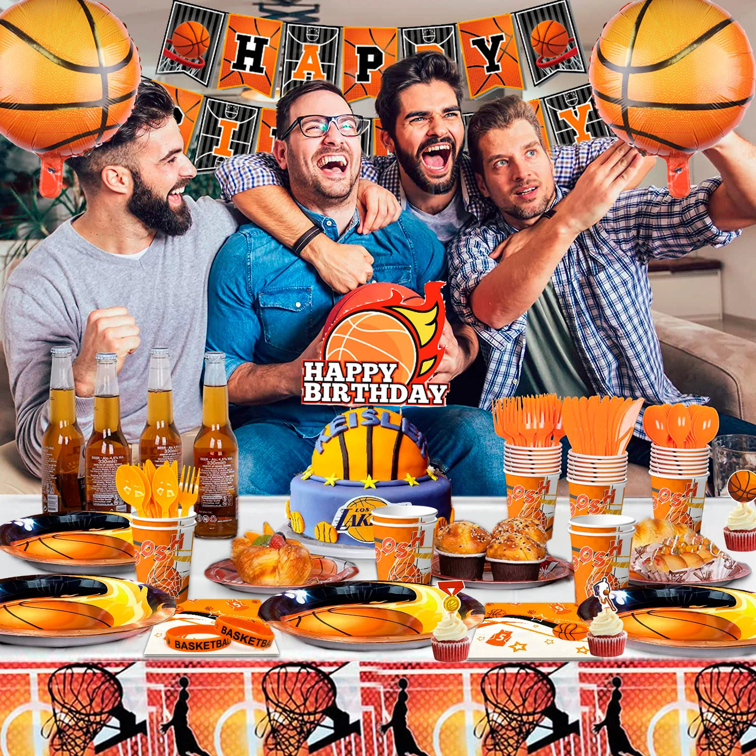 Basketball Birthday Party Decoration Set 98 Pieces
