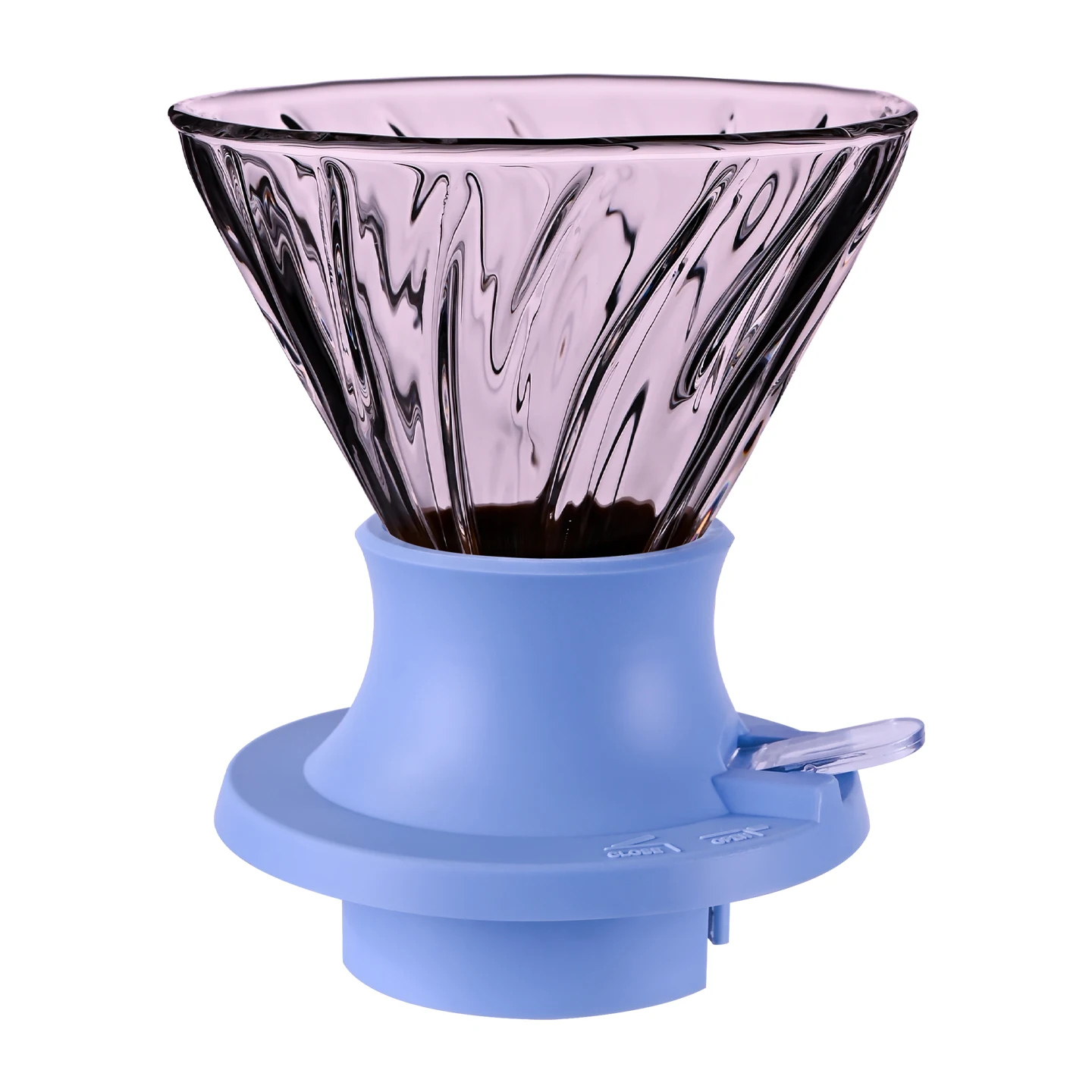 مقطر قهوة زجاجي احترافي بتقنية التقطير والغمر، كوب...