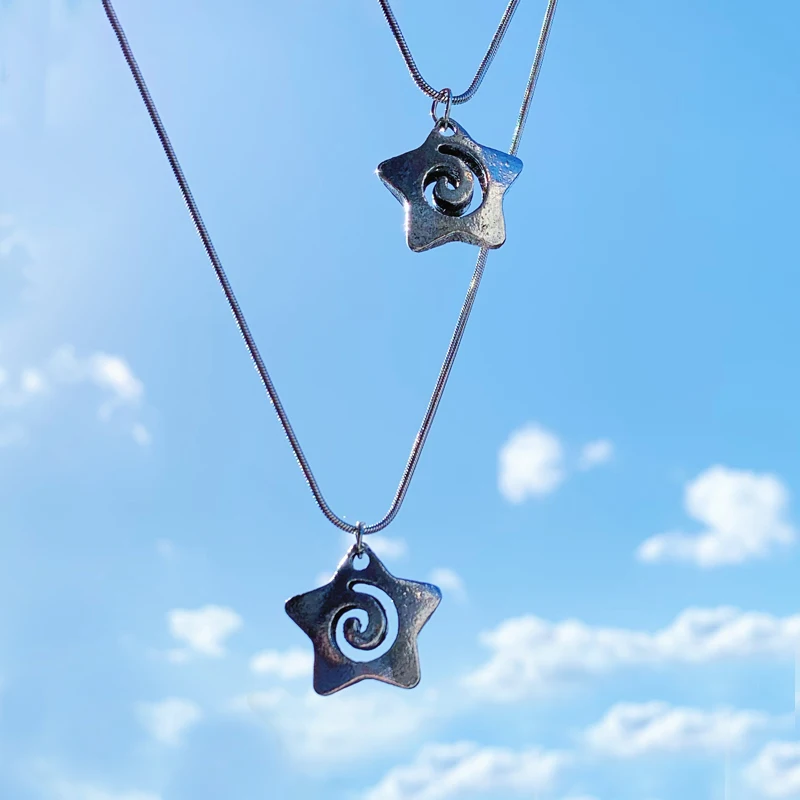 [韓国人気ジュエリー] nff stellar necklace-round Amazon.com: TASEKI New 2024 Korean Vintage Water Drop Star