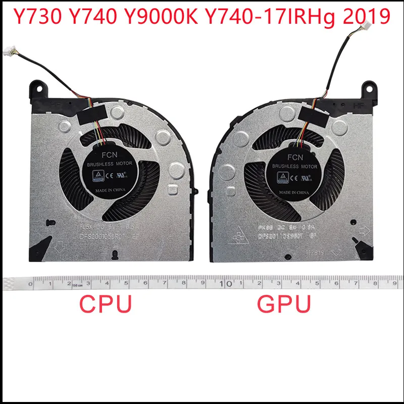 New Laptop Cpu Cooling Fan Cooler For Lenovo Legion Y730 Y740 Y9000k