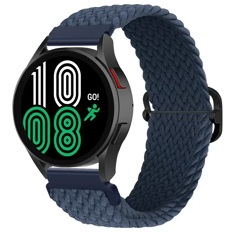 Braided Solo Loop 22mm Nylon Wristband Bracelet Strap
