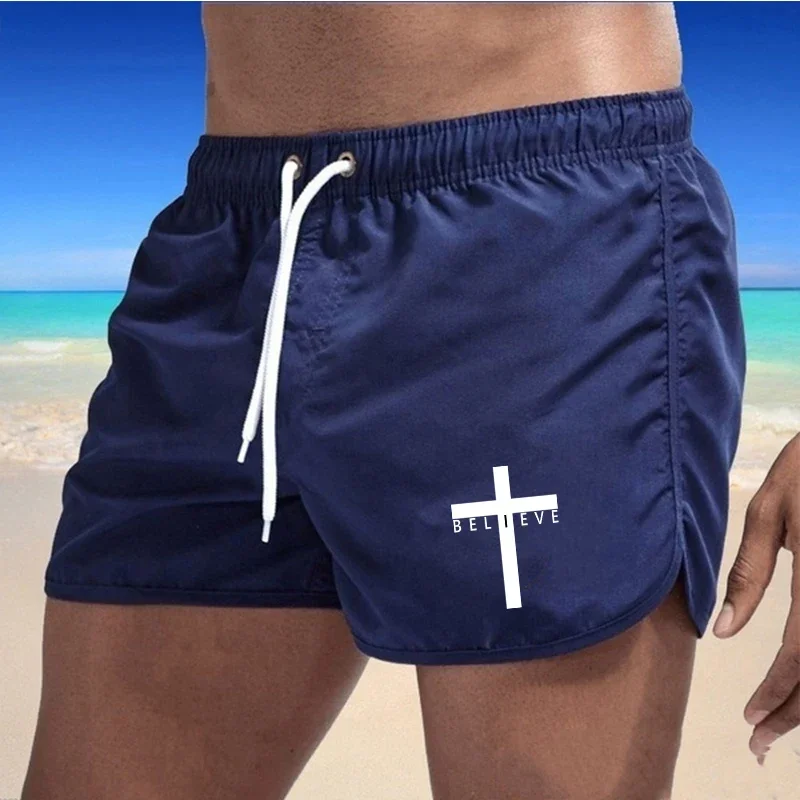 Mens Beach Shorts Summer Sports Running