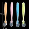 Baby Soft Silicone Spoon Candy Color Children Kids Infants Food Training Feeding Dishes Feeder Appliance 1