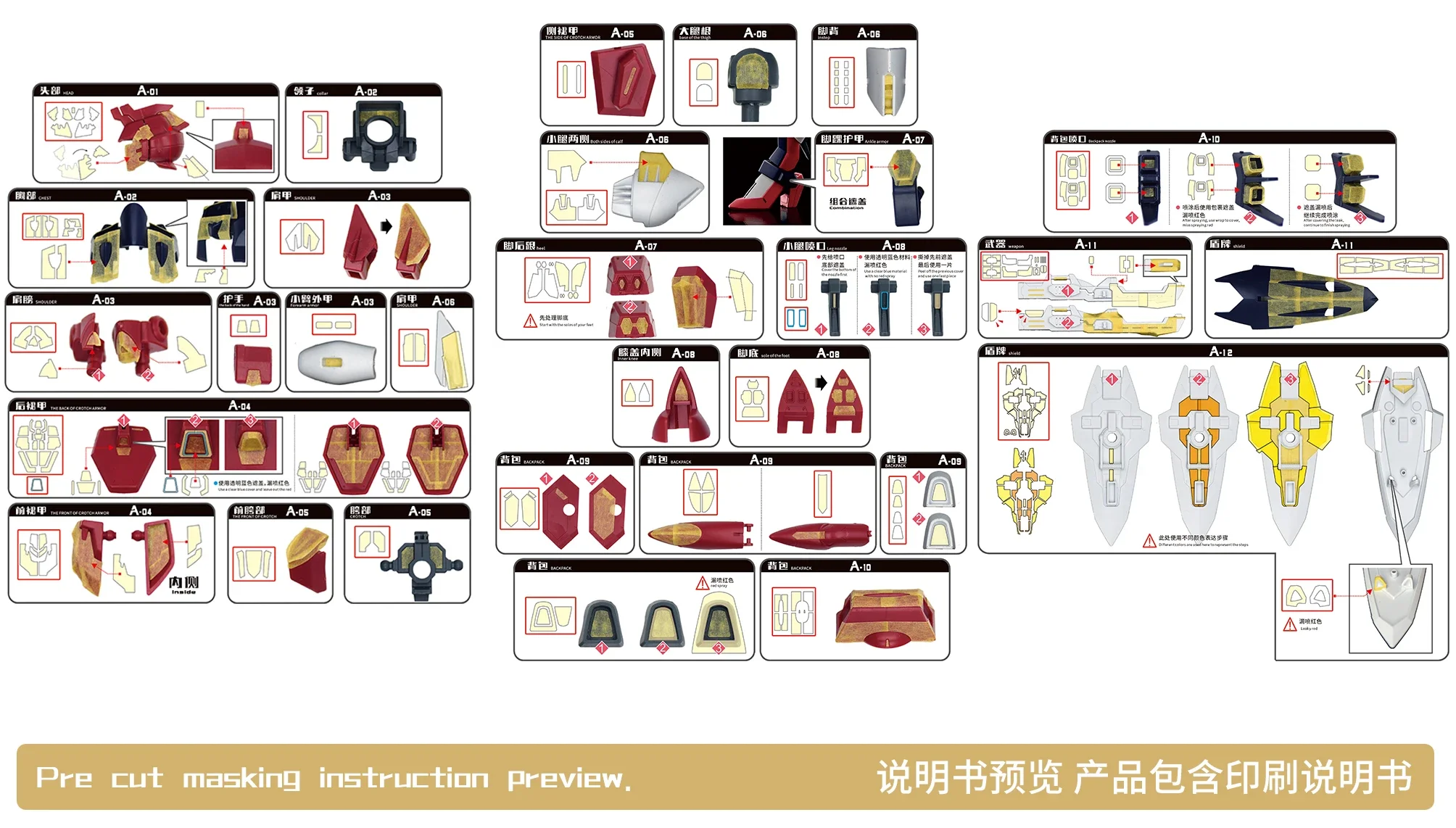 NewC 사전 절단 마스킹 HG STTS-808 불멸의 정의 나침반 모바일 세트 모델, 건축 도구, 취미 DIY 에칭 시트 부품