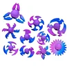 ABS Colorful Fidget Spinner Anti-Anxiety Toys Spinners Relieves Stress Fingertip Gyroscope for Reducing Adult Kids Decompression 1