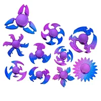 ABS Colorful Fidget Spinner Anti-Anxiety Toys Spinners Relieves Stress Fingertip Gyroscope for Reducing Adult Kids Decompression 1