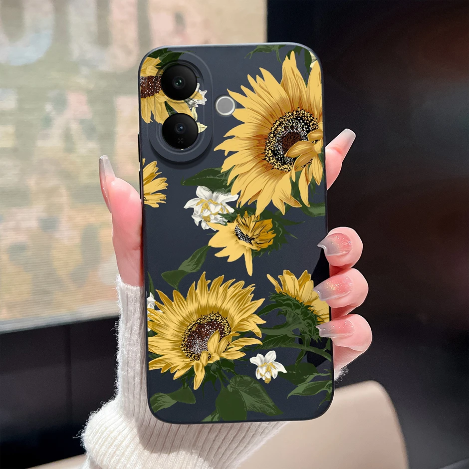Sweet Girl Sunflower Fall Prevention Phone Case - Unique Protector