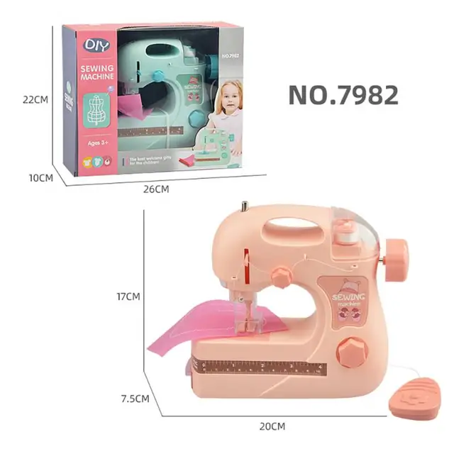 Kids Simulation Small Appliances Role Play House Game Kids Portable Sewing Machine Children Educational Interactive Toy For Gift 5