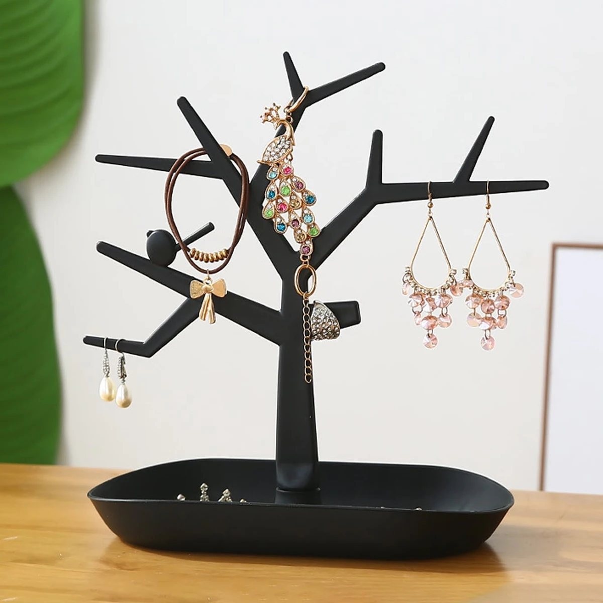 Tree Shaped Jewelry Display Stand Plastic Durable