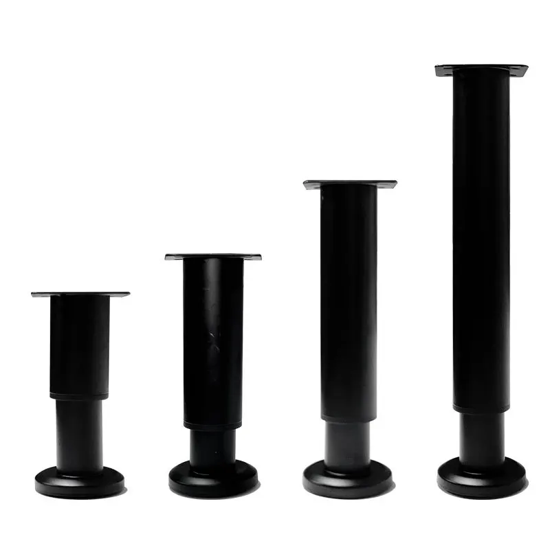 1pc Adjustable Height Furniture Support Legs for Bed Frame, Metal Adjustable Furniture Legs
