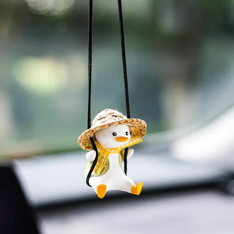 Swinging Duck Car Ornament - Cute and Funny Interior Hanging Decoration
