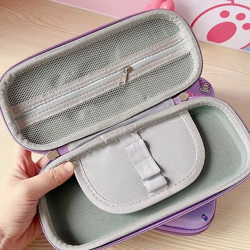 Sanrio Series Student Pencil Box Large Capacity Creative Cartoon Colored 3d Pencil Case Storage Stationery Student Supplies Gift