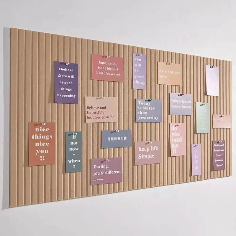 Decorative Felt Cork Board DIY Wall Stickers Office Kindergarten School Living Room Background Photos Message Display