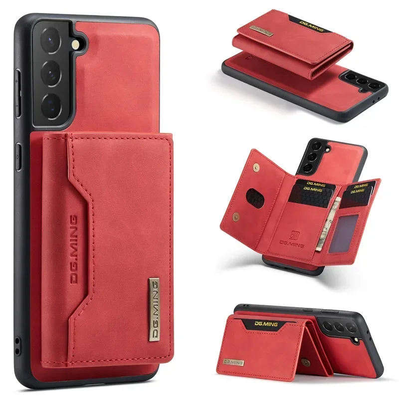 Magnetic Flip Leather Wallet Phone Case with Card Holder