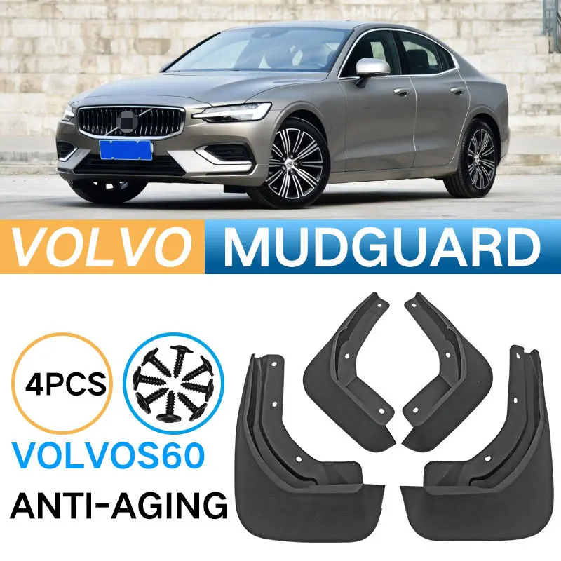 4pcs/set Exterior Mudguards Wheel Fenders For Volvo S60 2020 Splash