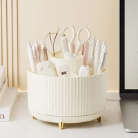 360° Rotating Jewelry Container Box Multifunctional Makeup Lipstick Container 6 Compartments for Home Bedroom Dresser 2