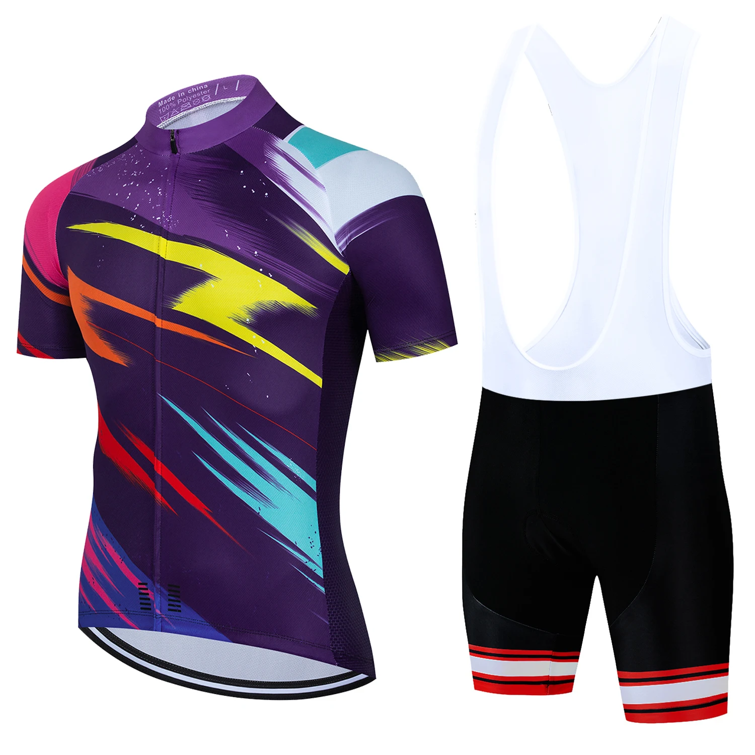 Enhanced Men's Professional Cycling Jersey and Bib Set - Summer Edition