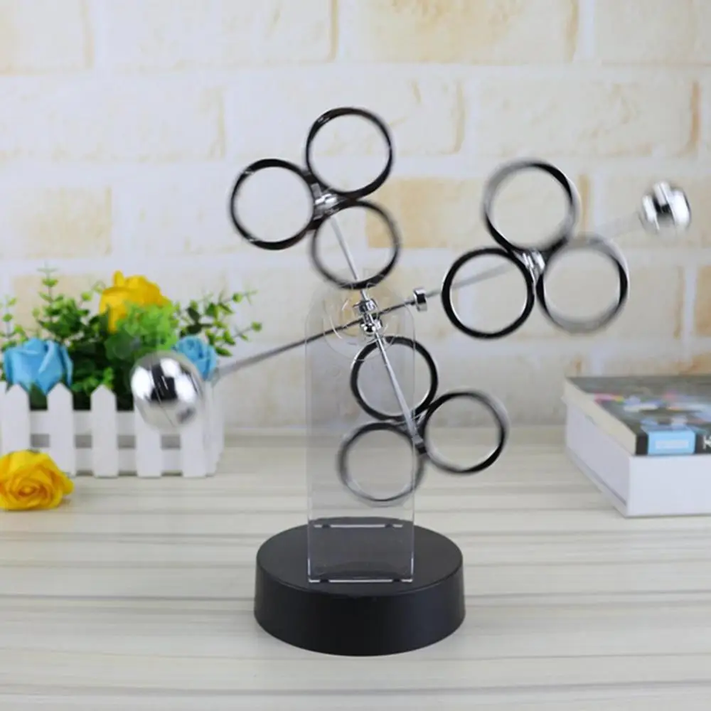 Three-Circle Perpetual Motion Apparatus Newton Pendulum Creative Newton'S Cradle Miniature Model Ornaments Home Decor