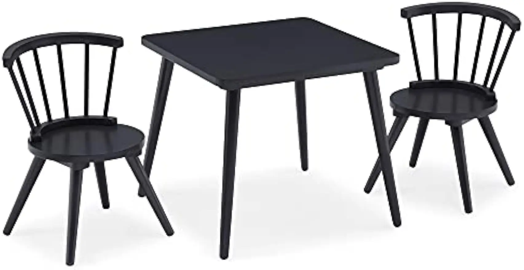 

Delta Children Windsor Kids Wood Table Chair Set (2 Chairs Included) - Ideal for Arts & Crafts, Snack Time, Homeschooling