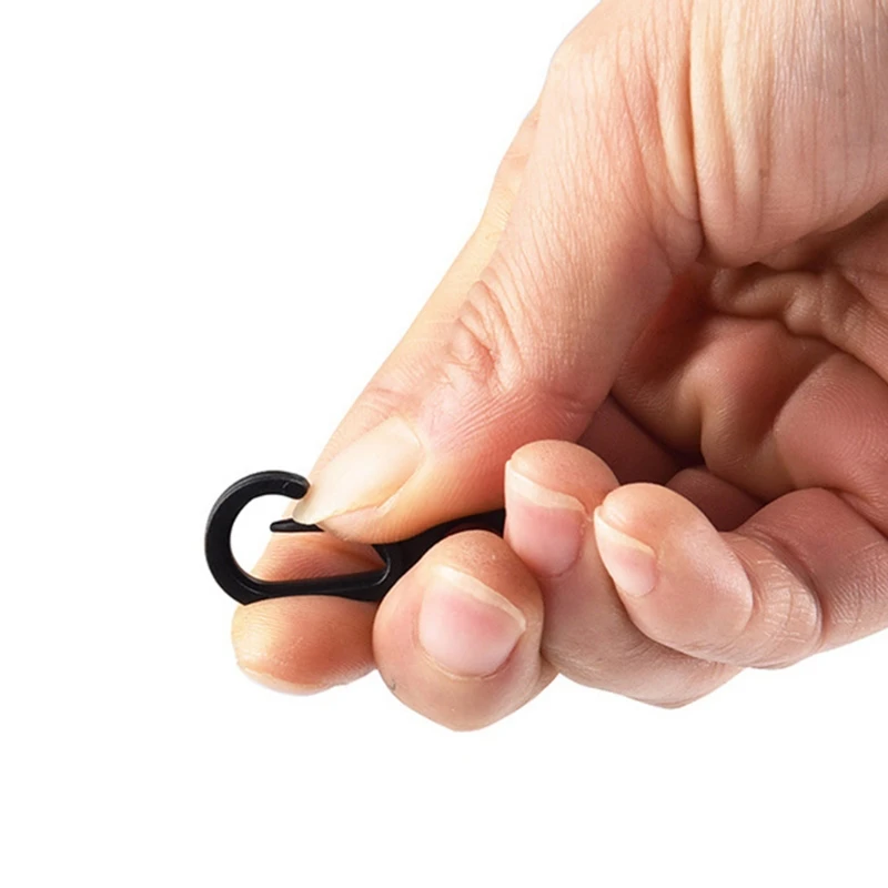 10pcs Plastic Clip Hook Camping Carabiner Buckle Outdoor Tent Accessories Multifunction Hook Camping Equipment