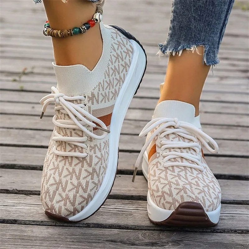 

Women Casual Sneakers 2023 Autumn Mesh Breathable Sports Shoes Fashion Trend Flat Shoe Ladies Vulcanize Shoes Plus 43 Zapatillas