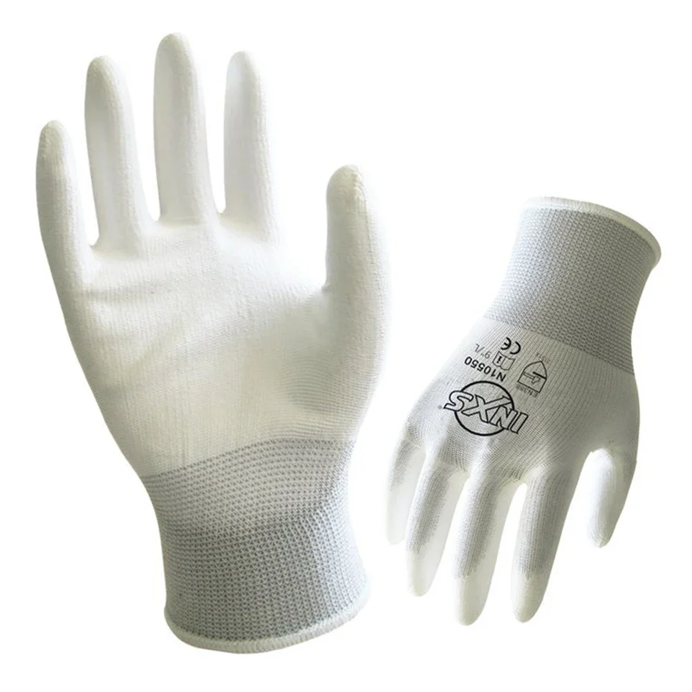 1 Pair Antistatic Gloves Anti Static ESD Electronic Working Gloves Pu Finger Coated Finger PC Antiskid For Finger Protection 3