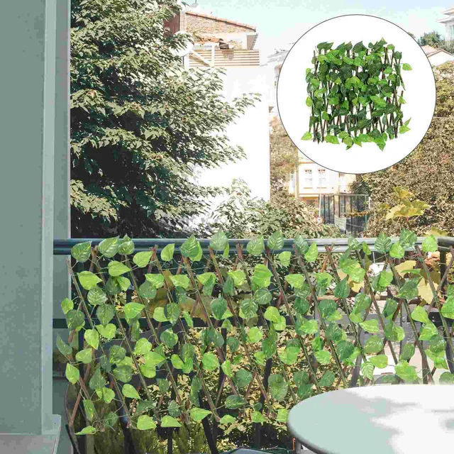 Zöld Kerítés Műszál Növények Sövénykert Nyújtható Mesterséges Levél Képernyő Erkély Esküvői Dekoráció Fal Díszítés - Image 2