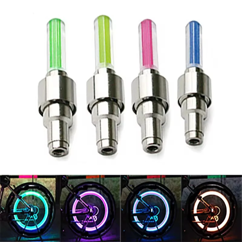 LED Lights Bicycle Lights Motion Sensor Car LED Lights Road Tire Valve Caps Wheel Spokes LED Light Motorbicycle Accessories Neon Flash