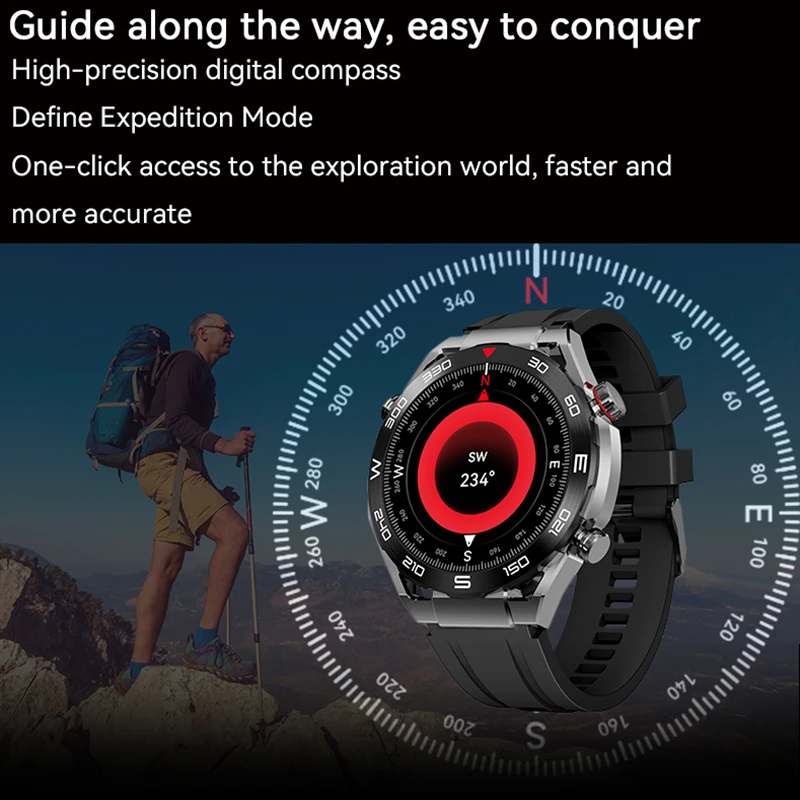 New Business Ultimate Smart Watch for Android ios Men Bluetooth Call Compass NFC 100+ Sprots Smartwatch Waterproof Watches smart watch