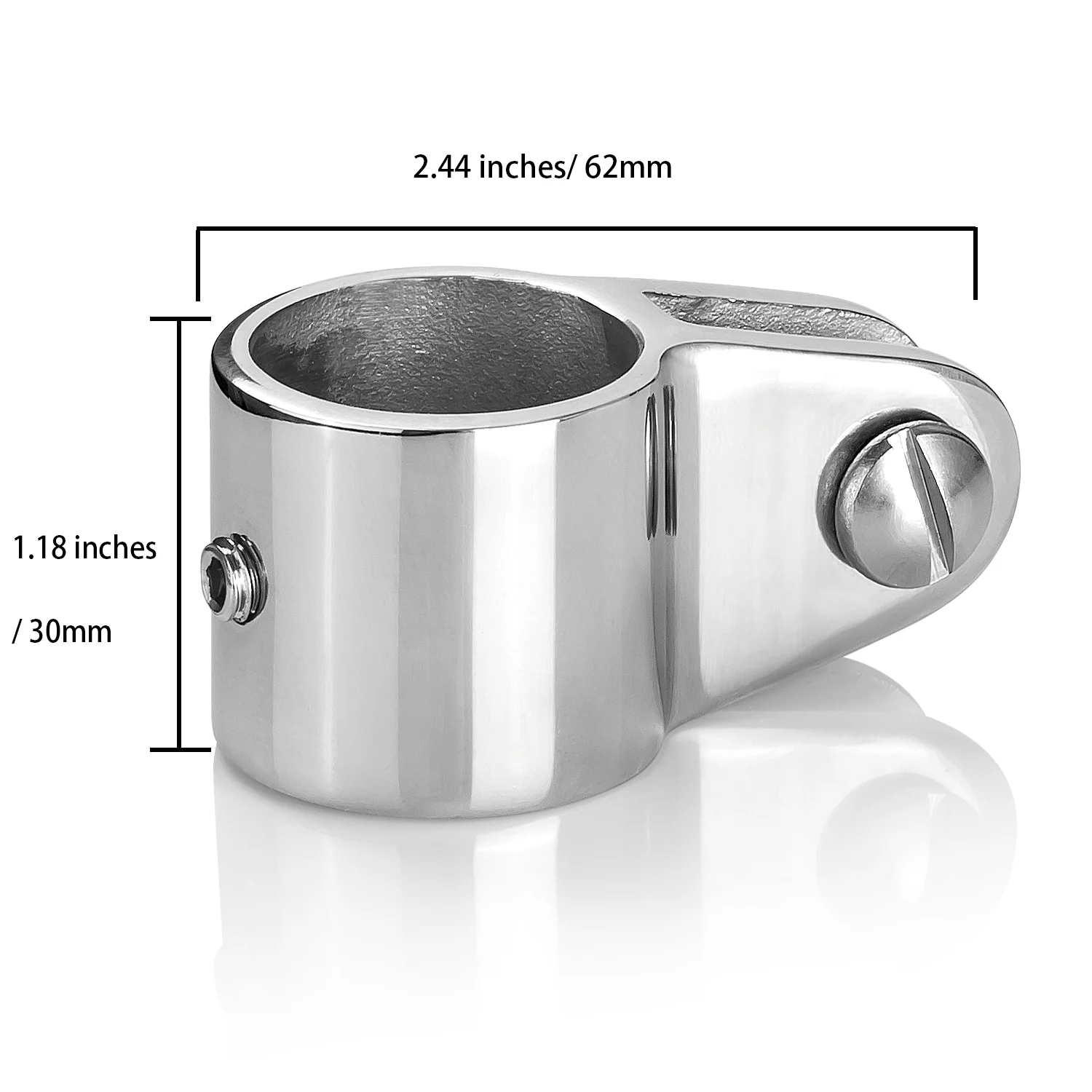 Marine Grade Bimini Top Jaw Slide 316 Stainless Steel Fit for 1-1/4"(32 mm）OD Round Tube, Heavy Duty Boat Hardware