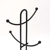 6 Cup Hooks Mug Drying Rack Punch-free Mug Holders Racks Space Saving Storage Shelves Metal for Bar Wine Glass Kitchen Tools 3