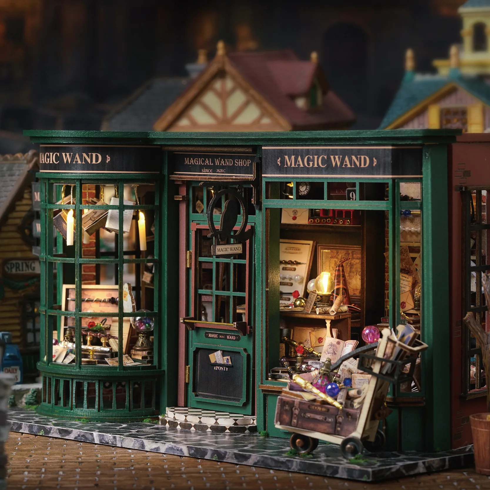 DIY Wooden Doll Houses Magic House Miniature Building Kits with Furniture Led Lights Dollhouse Toy Model for Birthday Gift Ideas 2