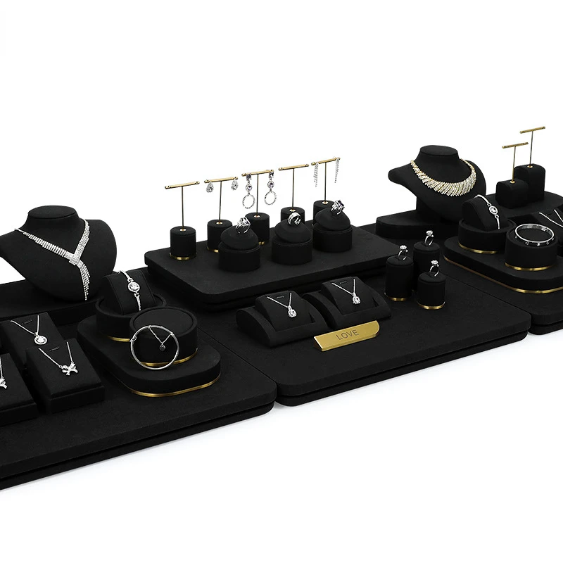 

Jewelry display black microfiber bracelets, bracelets, watches, jewelry display props, high-end jewelry display props