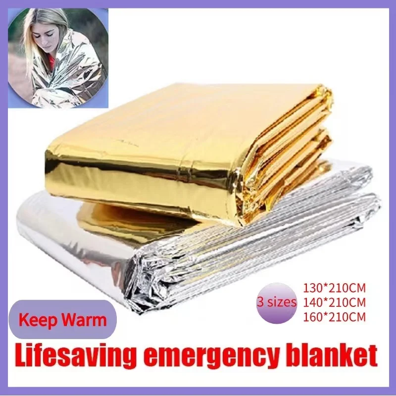Emergency Survival Rescue Blanket Foil Thermal Foil Blanket Survival