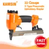 KAMSIN DIY Furniture Construction Stapler 7116K 22Gauge Pneumatic Upholstery Stapler Gun 1