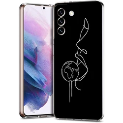 Abstract Line Art Sexy Couple Body Phone Case - Sleek and Stylish Protective Cover - S22 Plus 5G (B1)