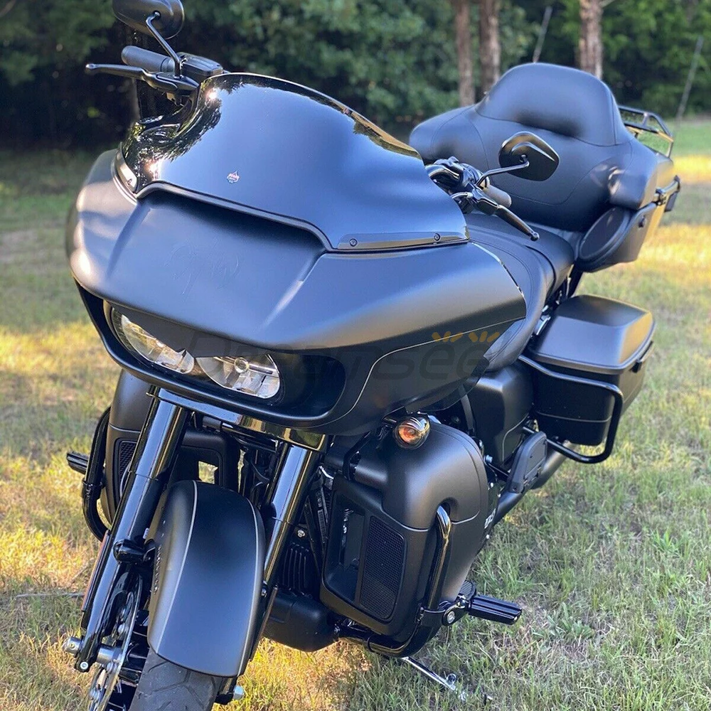 Couvercle De Phare De Moto à Double Phare, Garniture De Lunette, Carénage, Adapté à Harley Road Glide FLTR FLTRX FLTRU 98-13