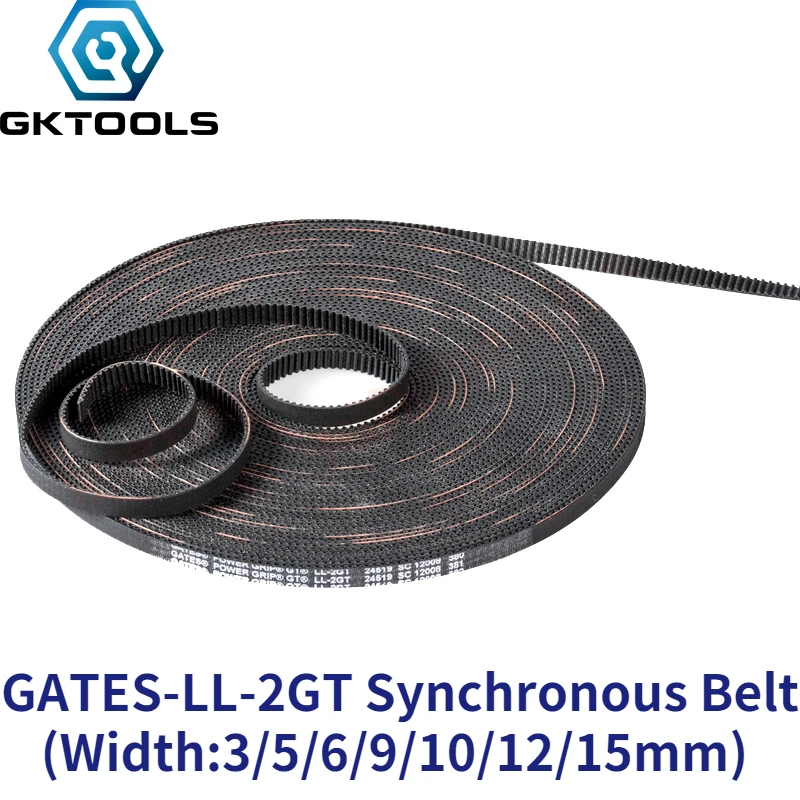 GKTOOLS GATES-LL-2GT 2GT Belt Synchronous Belt GT2 Timing Belt Width 6MM 9MM Wear Resistant  for Ender3 Cr10 Anet 3D Printer